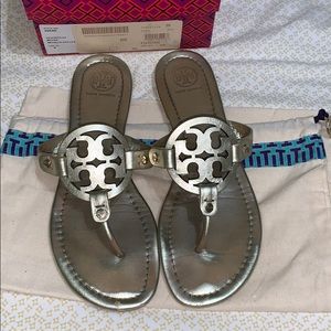 Tory Burch Miller sandals Metallic Gold